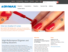 Tablet Screenshot of dymax-oc.com